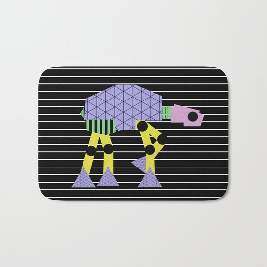 Geometric AT-AT Walker (Pastel Shapes Artwork - Cult Film) Bath Mat