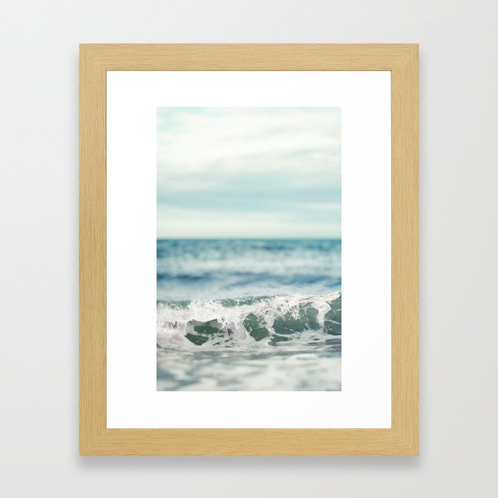 West Beach Wave Framed Art Print