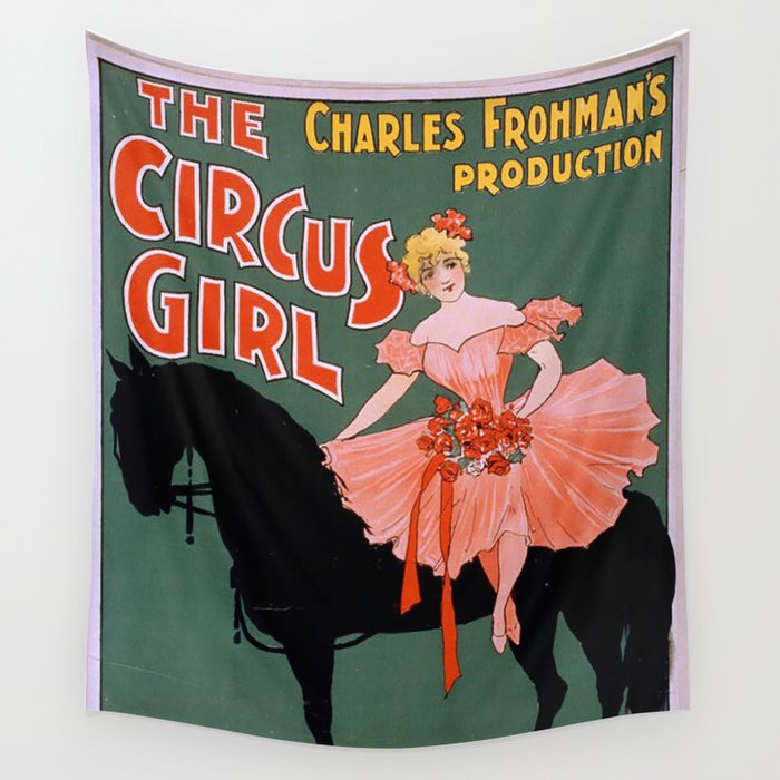 Circus Girl Wall Tapestry