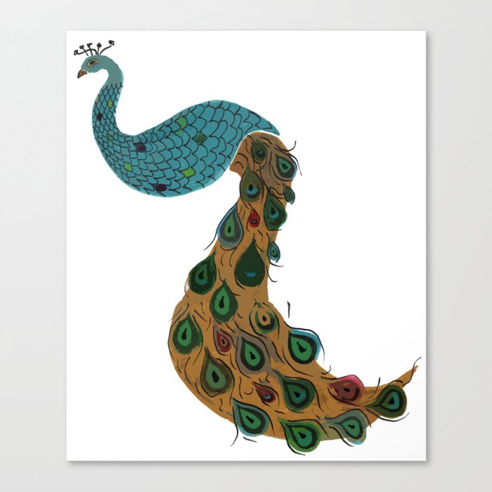 Florence the Peacock Canvas Print