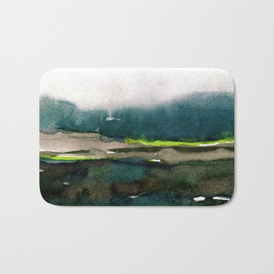 layers of colour 1 Bath Mat