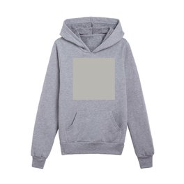 Neutral Light French Gray Solid Color Kids Pullover Hoodies