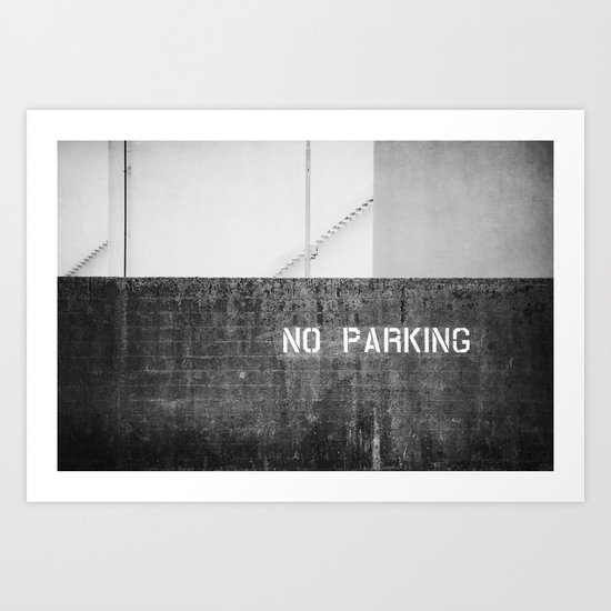 No Parking Art Print