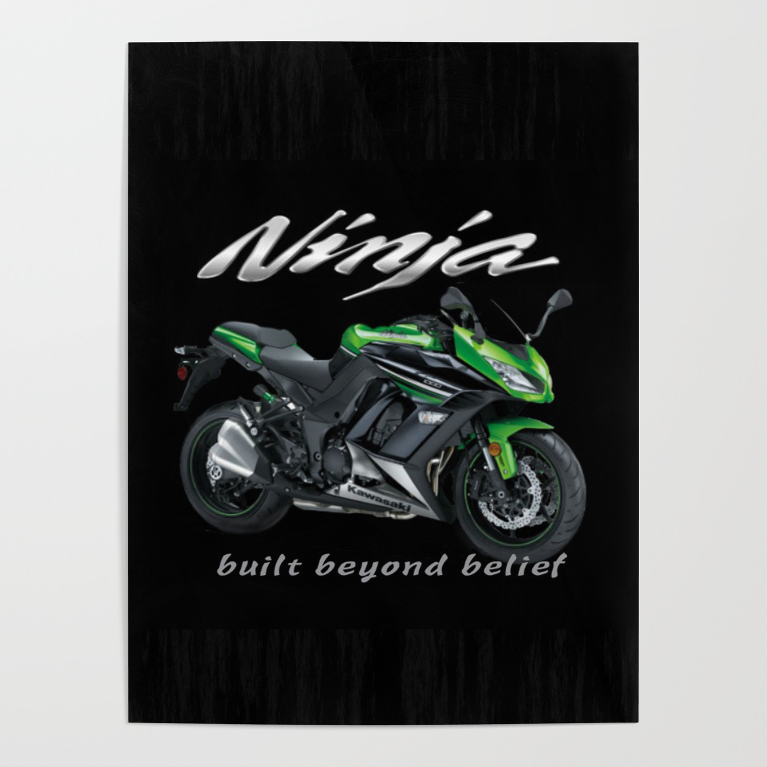 Ninja Accessories-Kawasaki Poster SH Designer | Society6