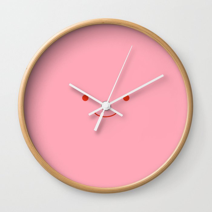 Happy 2 pink Wall Clock
