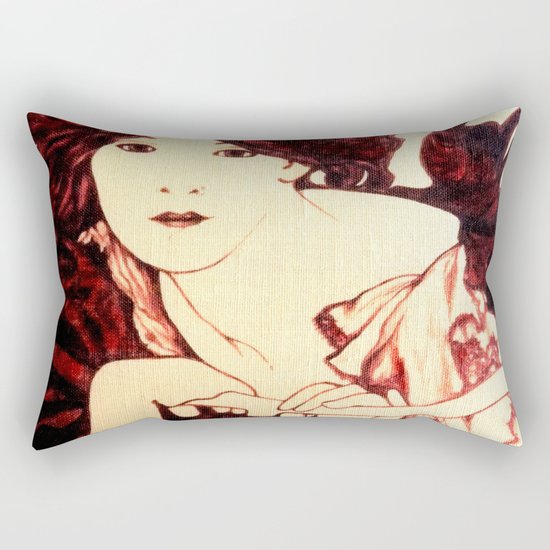 Nouveau Rider Rectangular Pillow