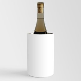 White Minimalist Solid Color Block Spring Summer Wine Chiller