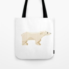 Origami Polar Bear Tote Bag