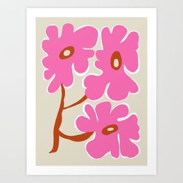 Pink Daisy  Art Print