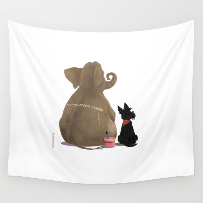 You are my best friend Wall Tapestry
