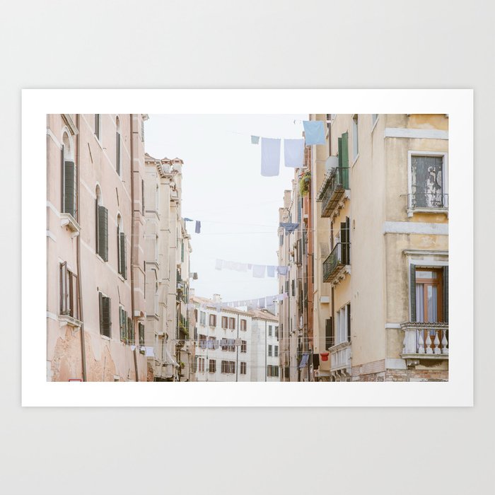 Venetian Laundry - Venice Italy Travel Photography Art Print