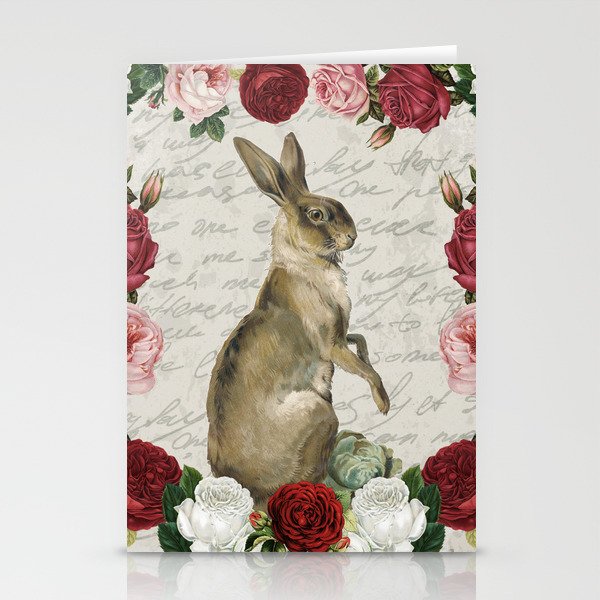 Vintage Easter Bunny Stationery Cards