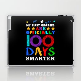 Day Of School 100th Smarter 100 Teacher 1st Grader Laptop Skin