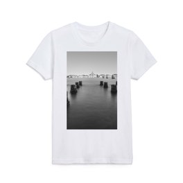Venice Canal in Black and White Kids T Shirt