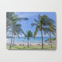 Tropical Beach in North Eleuthera, Bahamas #1 Metal Print