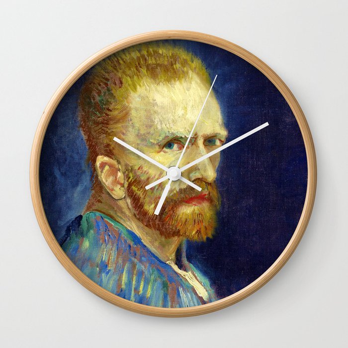 Vincent van Gogh "Self-Portrait 1887" Wall Clock