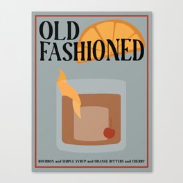 Old Fashioned Cocktail Canvas Print