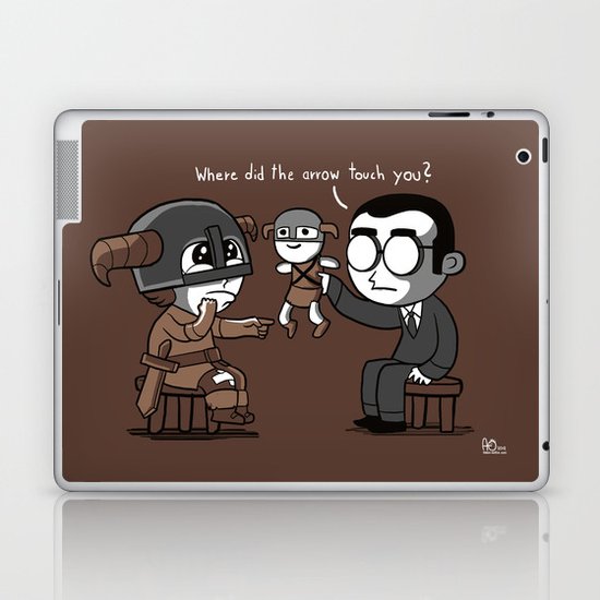 Knee Trouble Laptop & iPad Skin