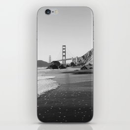 Black and White Golden Gate Bridge iPhone Skin