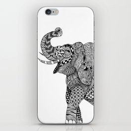 Zentangle Elephant iPhone Skin