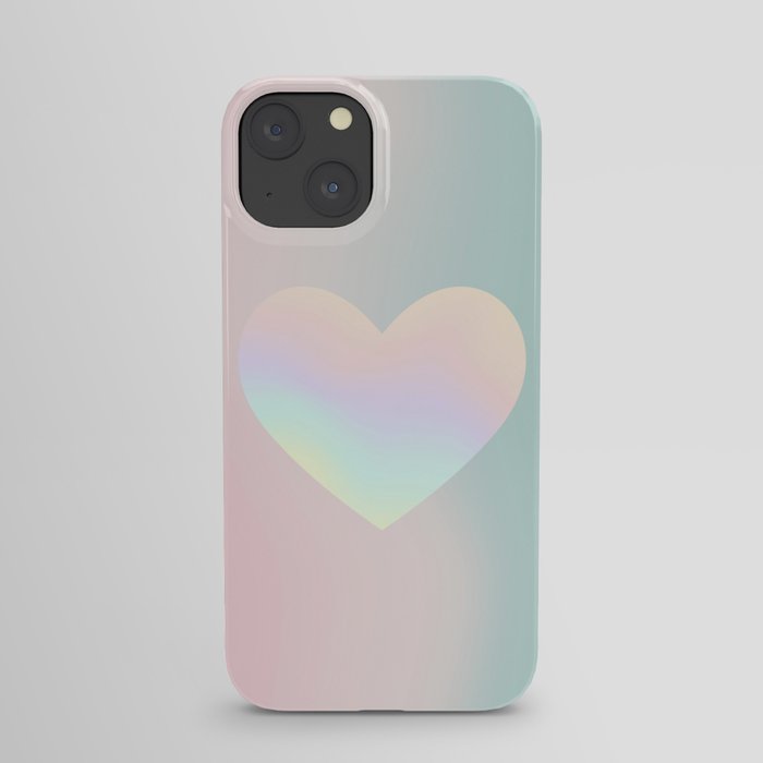 Holographic heart iPhone Case