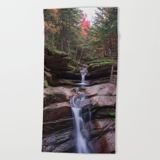 Sabbaday Falls October 2016 Beach Towel