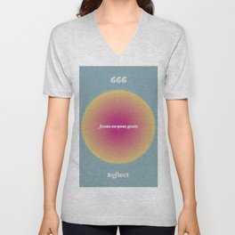 Angel Numbers Reflect 666 V Neck T Shirt