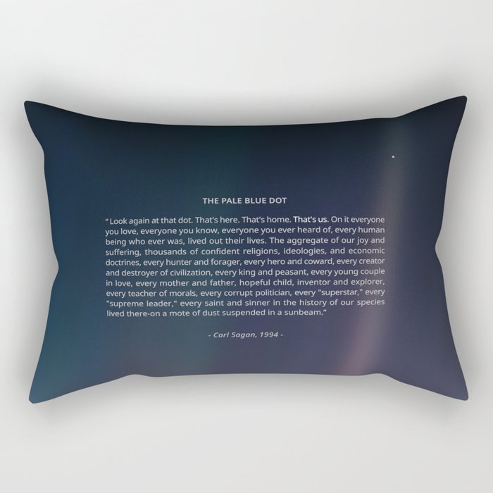 The Pale Blue Dot  Rectangular Pillow