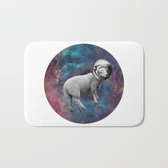 The Space Sheep 2.0 Bath Mat