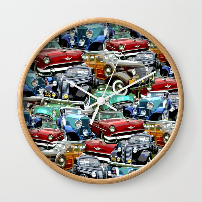 Classic Cars (K.T.B.) Wall Clock