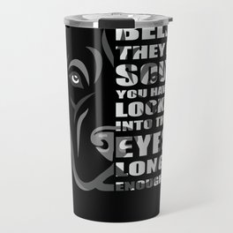 Pitbull soul design, gift for Pitbull lovers & rescuers Travel Mug