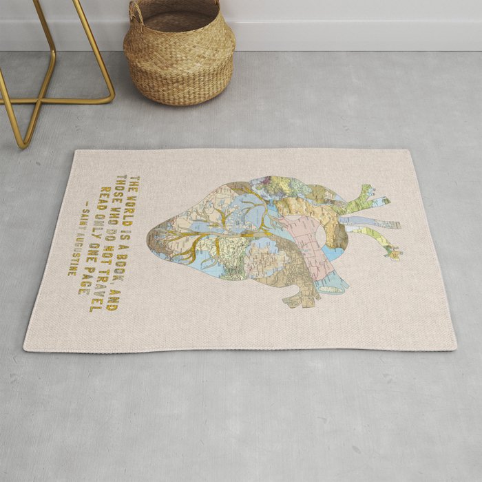 A Traveler's Heart + Quote Rug