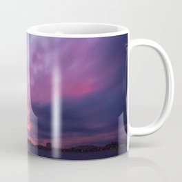 Vibrant explosion of color at Sunset at Anse Vata Bay in Noumea Coffee Mug