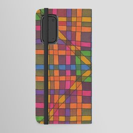 Color Grid Pattern Android Wallet Case