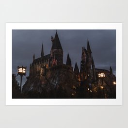 Hogwart Castle Potter Magic Wizards And Witches World Art Print