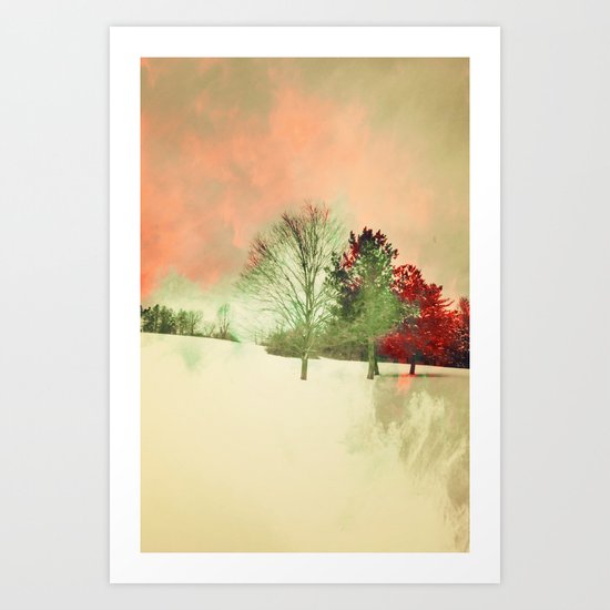 Winter Settlement Art Print