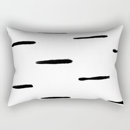 Indu Black and White Rectangular Pillow