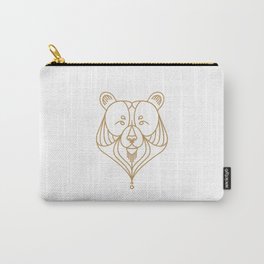 Gold Bear Two Carry-All Pouch