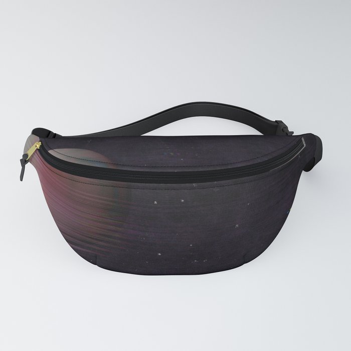 Glitch cyberpunk red Moon Fanny Pack