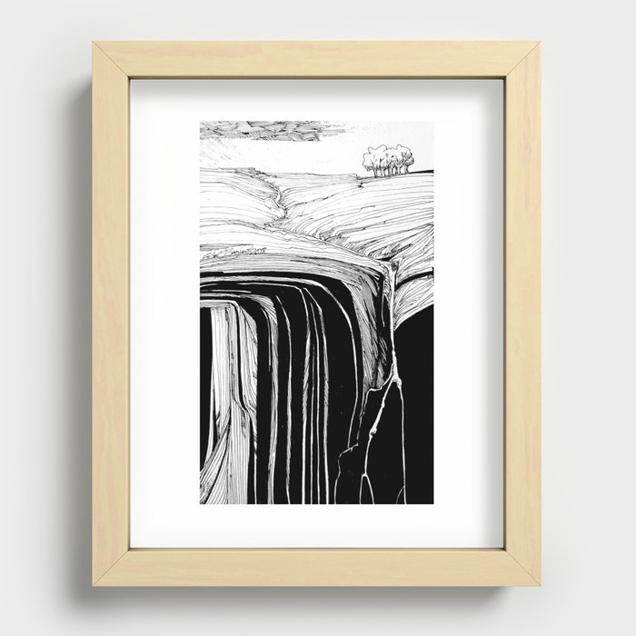 after the rain Recessed Framed Print