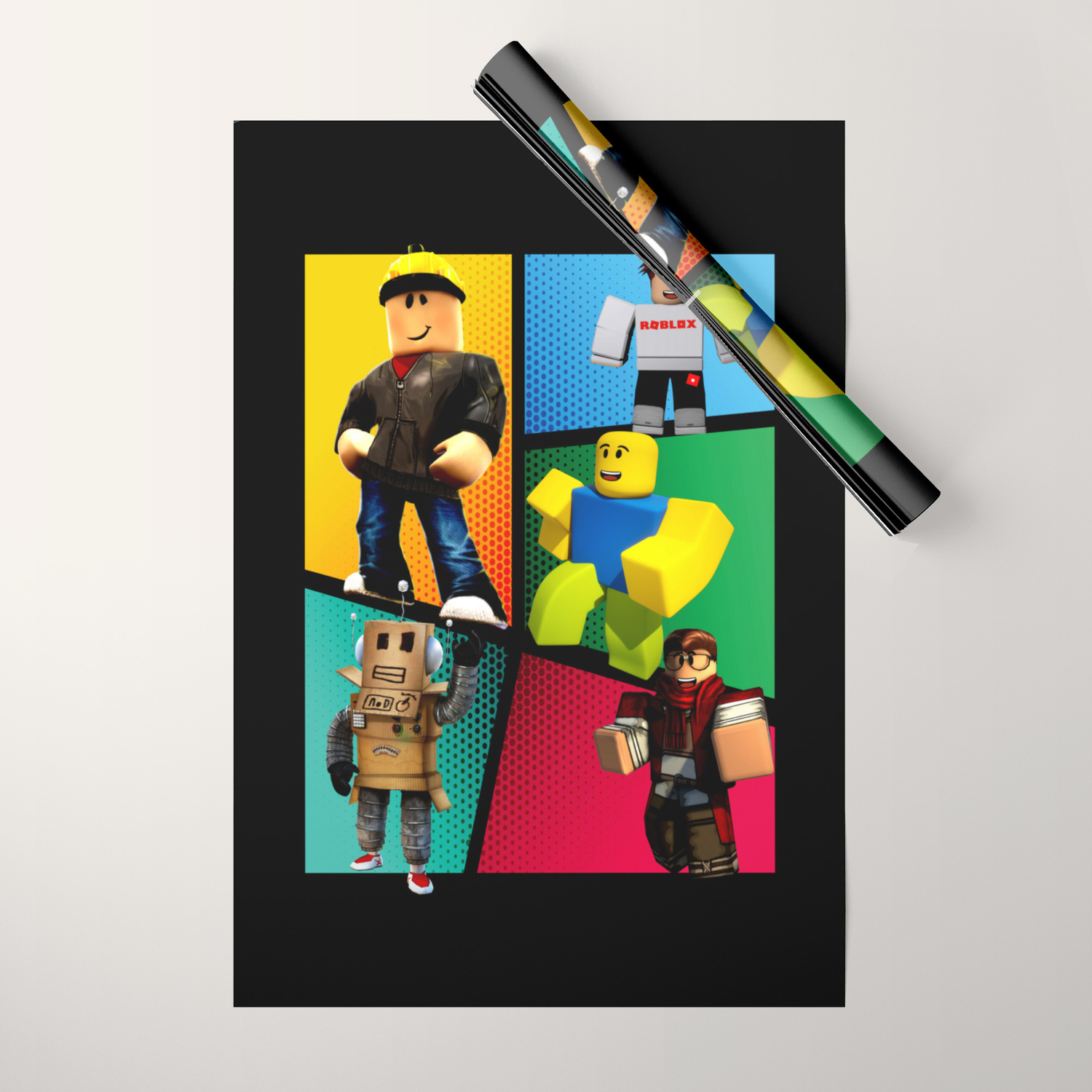 Roblox Heroes Wrapping Paper By Creact | Society6 Roblox Heroes Wrapping Paper By Creact | Society6