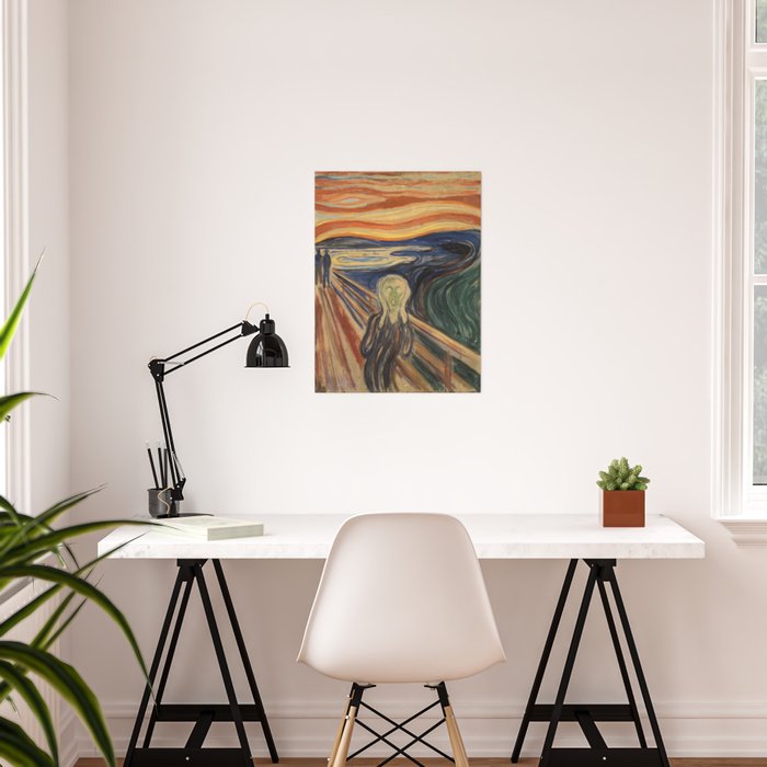 The Scream Edvard Munch Classic Painting Poster By Alma Design