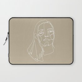 LINE ART FEMALE PORTRAITS III-III-I Laptop Sleeve