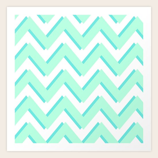 3D CHEVRON Art Print