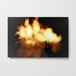 Fire On Water Metal Print