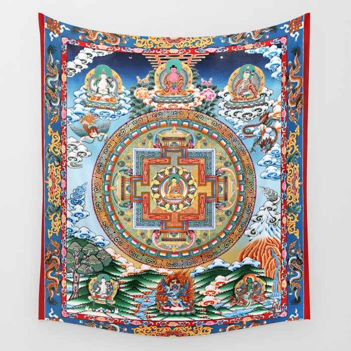 Tibetan tapestry wall hanging clearance