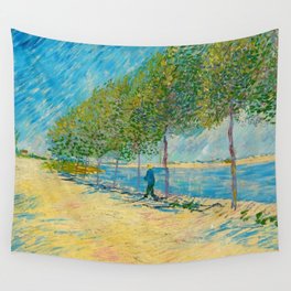Vincent van Gogh By the Seine, 1887  Wall Tapestry