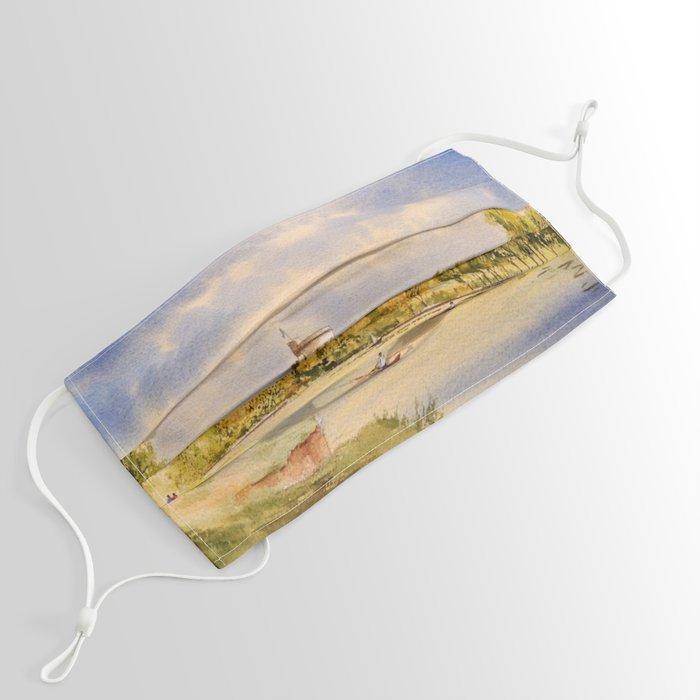 Windsor Castle And River Thames Face Mask by Bill Holkham Society6