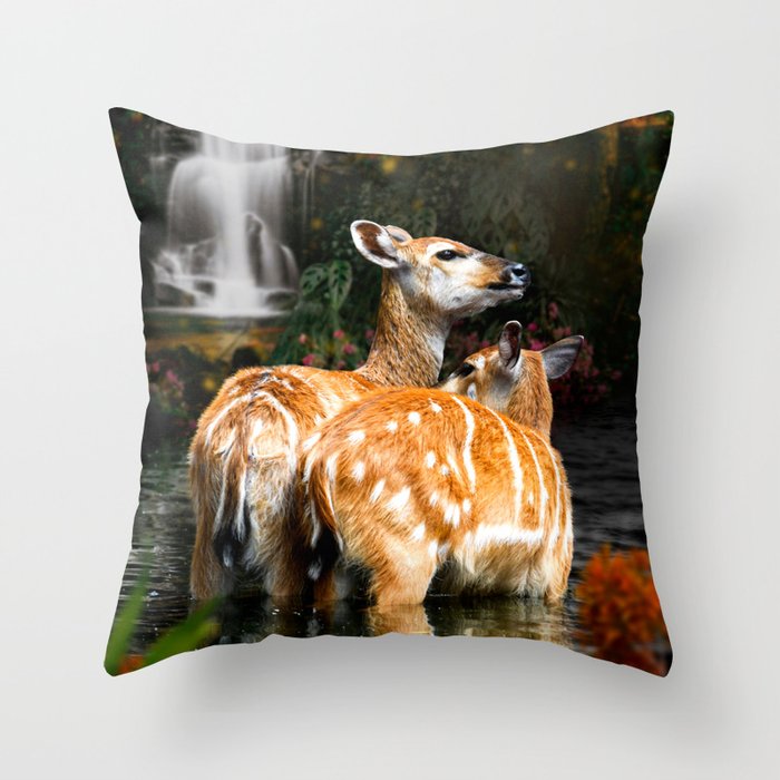 Anthelope Story Throw Pillow
