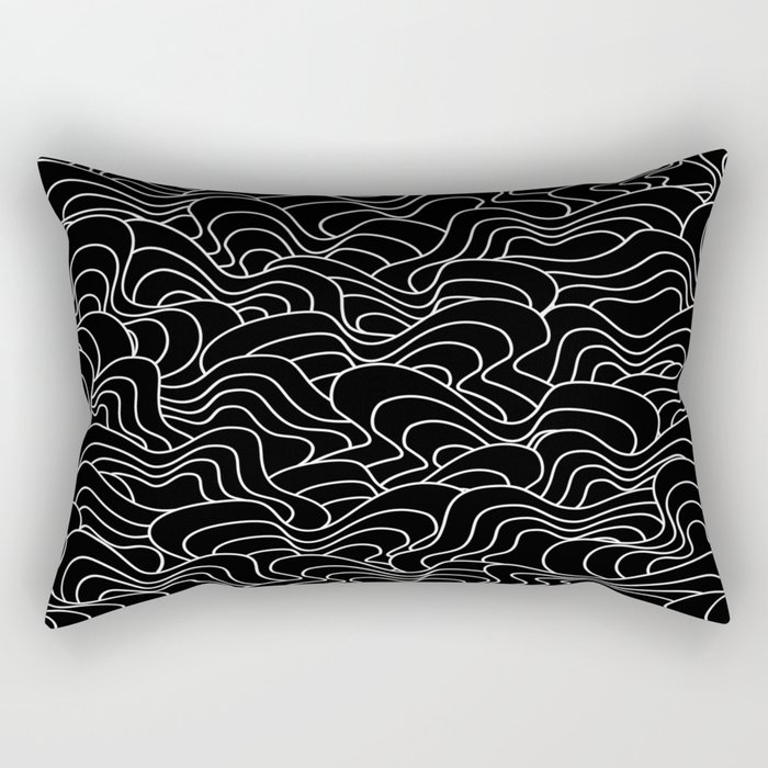 Abstract pattern - black and white. Rectangular Pillow